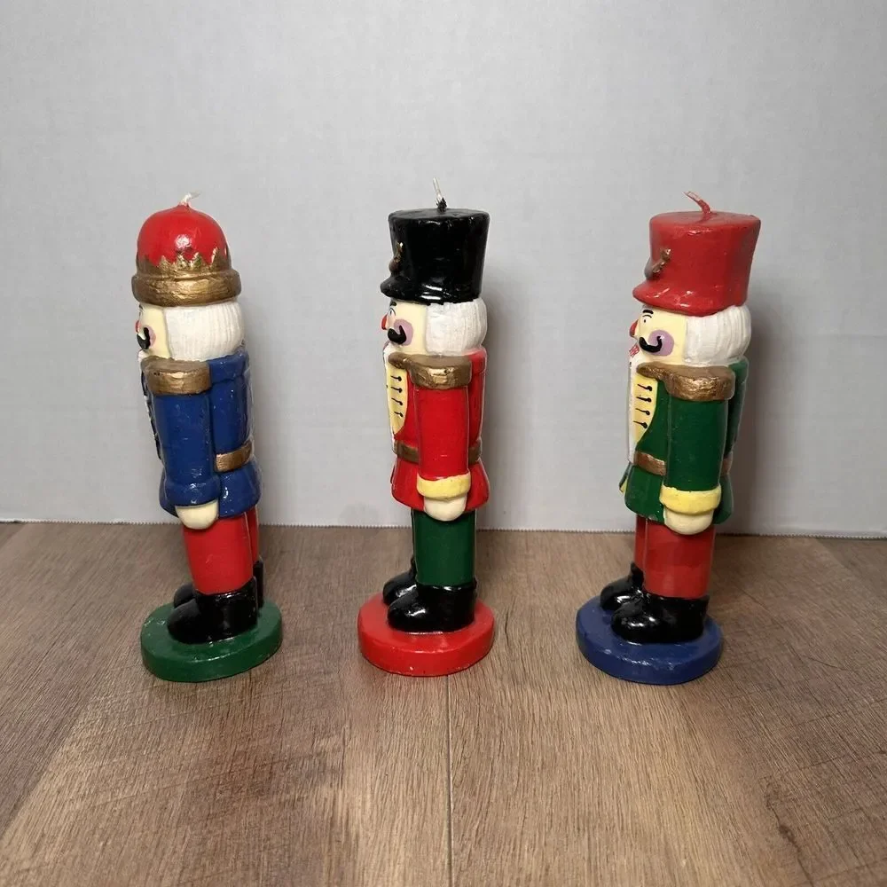 Nutcracker  Set Of 3 Candles Christmas‎ Joy Soldiers 8